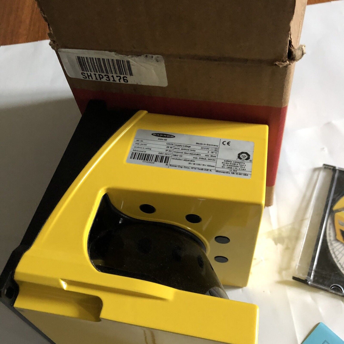 New Banner Ag4-6E Laser Scanner 12526,Ei