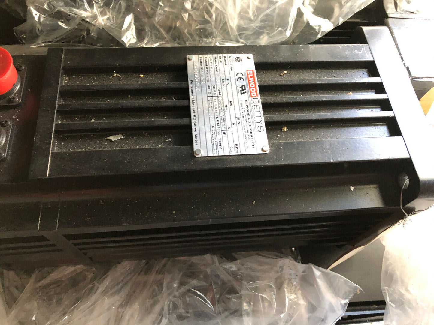 New Elwood Gettys S74d-F00-F010 Ac Servo Motor,4.34Hp,800-Rpm,230Vac,Td