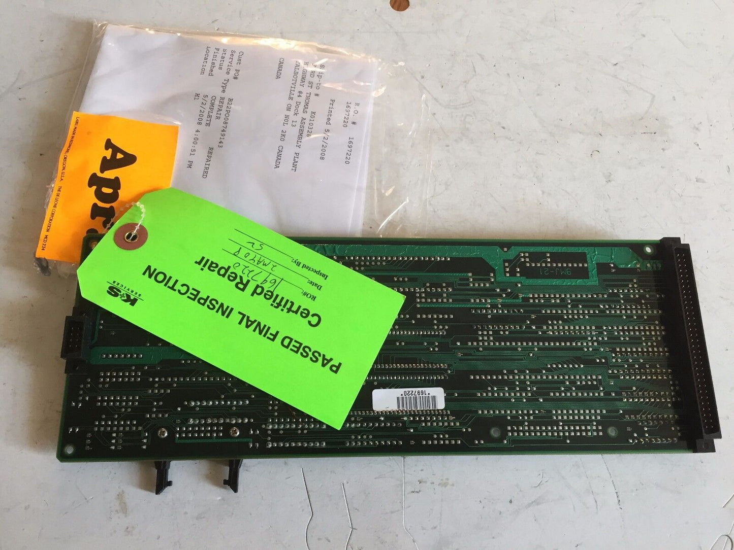 Used Kawasaki 9Mj-21,Kawasaki 9Mj-31 Mj-11 Pc Board Control Card  1697220,Az
