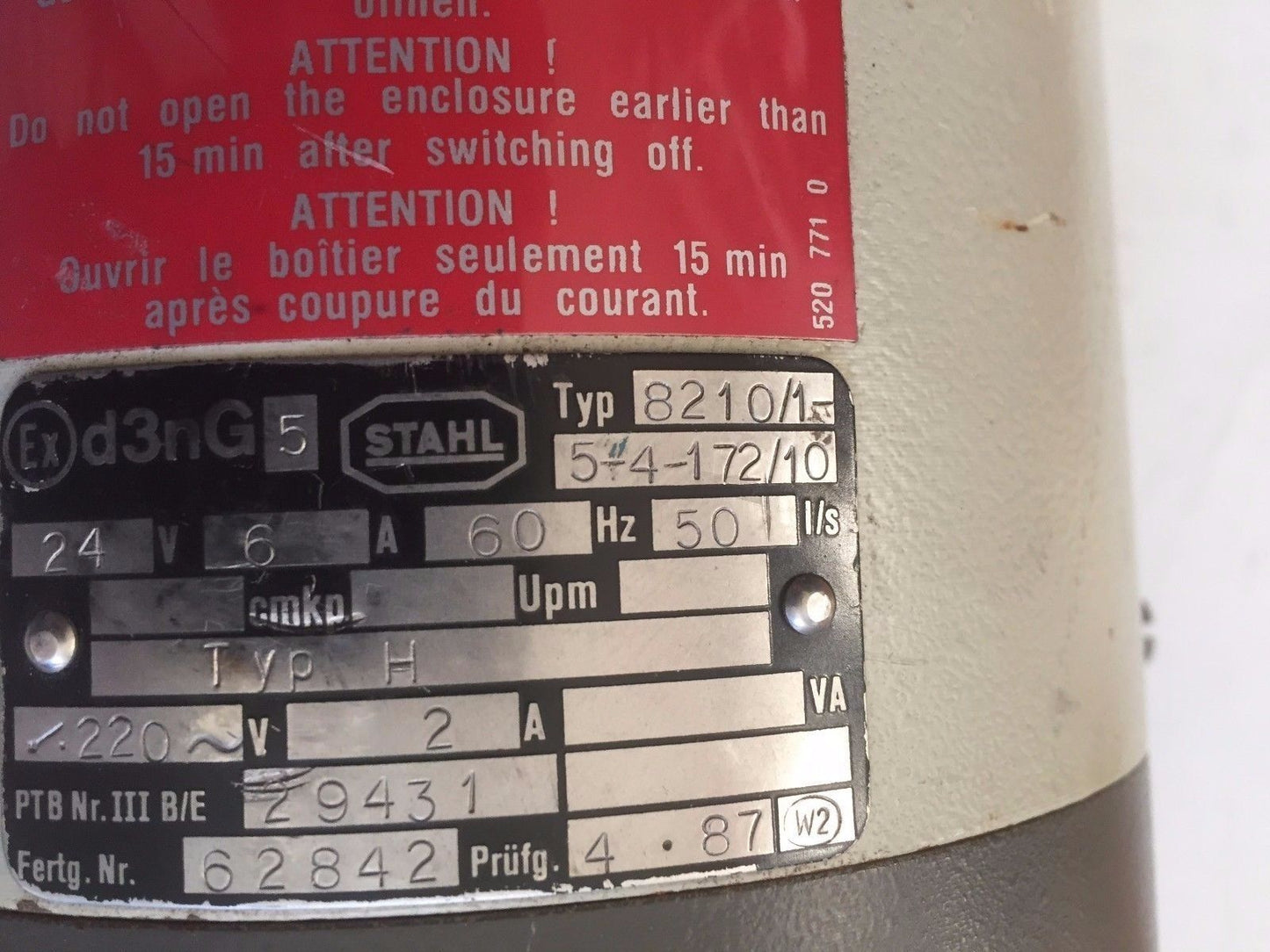 Stahl 8210/1,Ex D3ng5 24V Pulse Counter,Stahl 8210/1 5-4-172/10 Board,4.87.6A,Bu