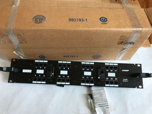 Amp 569537-1,569535-1,569536-1 System Patch Panel,Champ System 5 Amp T568b,Sm