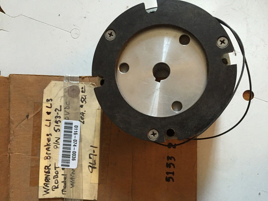 Warner Er-4C0,5153-2,Max Rpm Static Robotic Static Brake,90Vdc,Warner Er-4Co,Bt