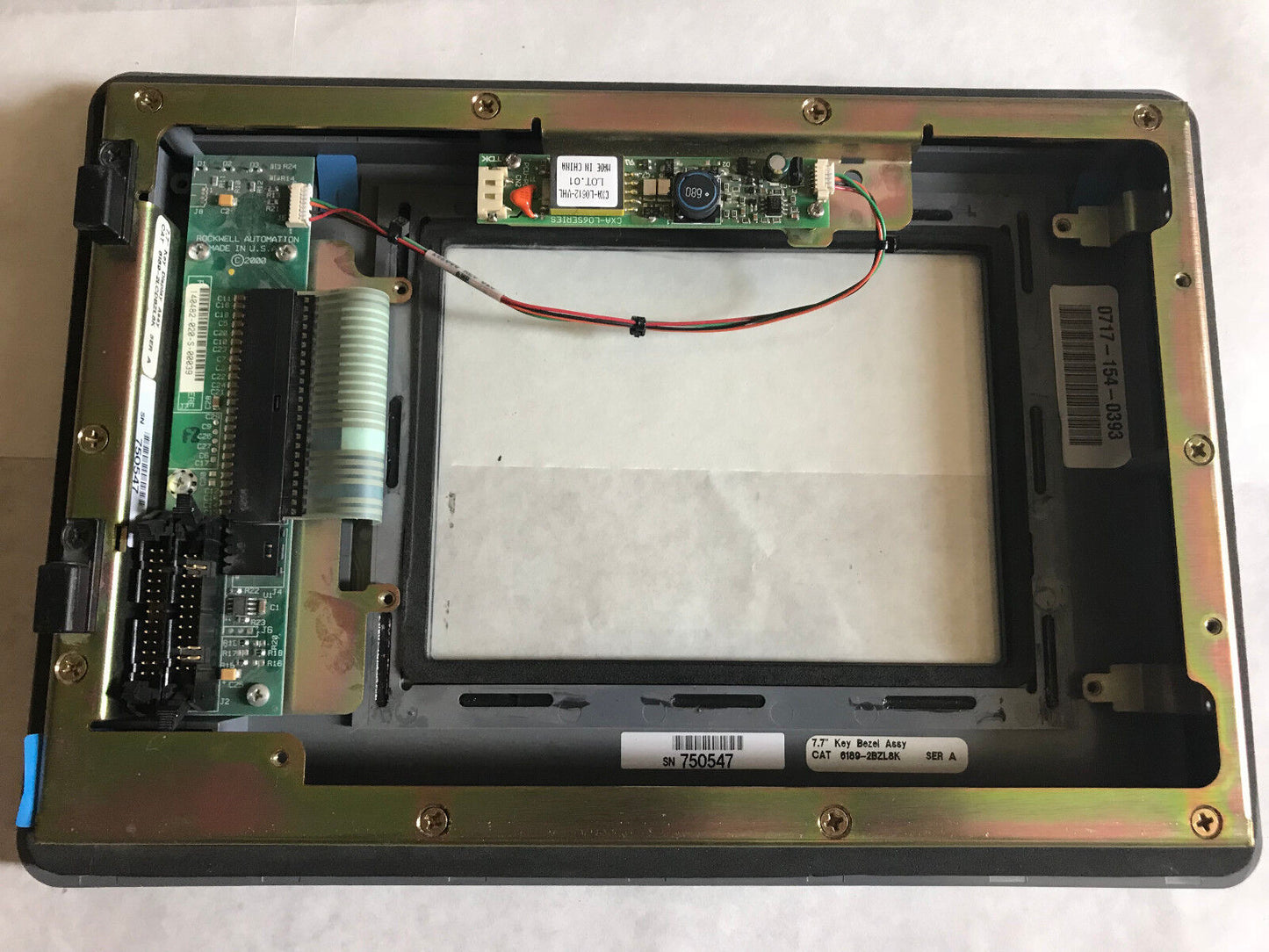 Allen Bradley 6189-2Bzl8k 7.7" Key Bezel Assembly,Cxa-L06 Series ,Tg