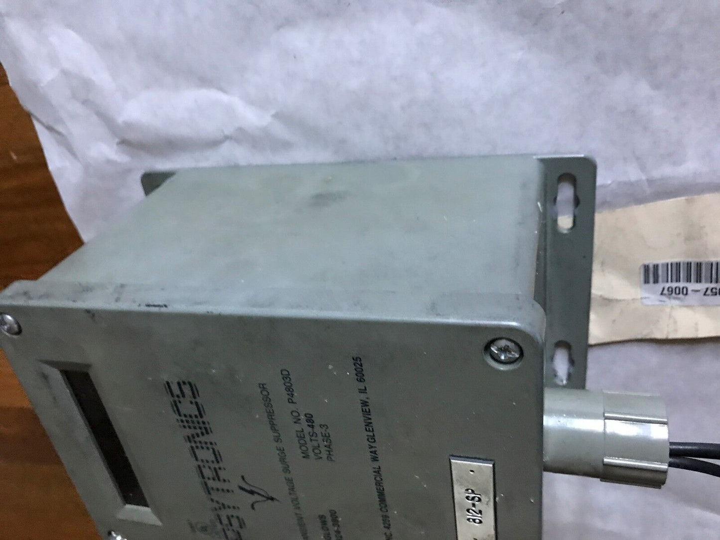 Psytronics P4803d 812-Sp Transient Voltage Surge Suppressor, 480V, 3-Phase,Ay