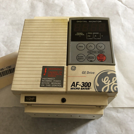 New G.E. 6Kaf343f50m$A1 Drive, 1/2Hp,3Ph,460V,Ge Drive Af-300 Micro,Af-300M$,Sj