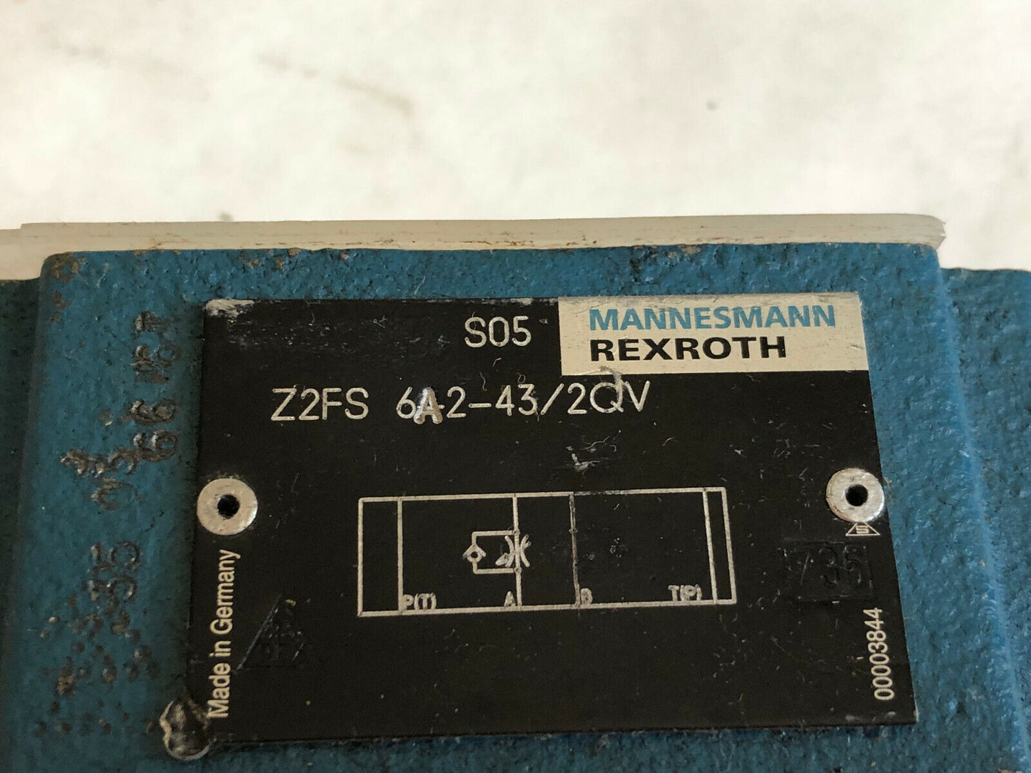 New Rexroth Z2fs 6-A2-43/2Qv Hydraulic Check Valve,00003844,Z2fs 6 2-43/2Qv ,Tl