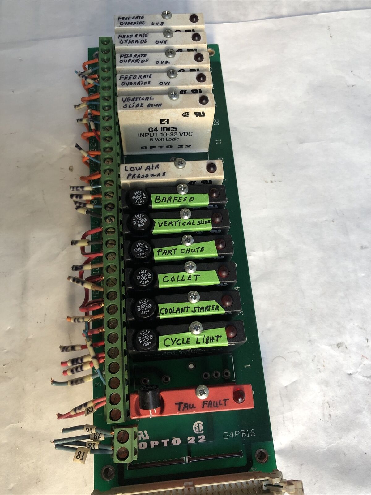 Opto 22 G4pb16, G4 Oac5,G4 Odc5, G4 Idc5  Circuit Board ,Fe