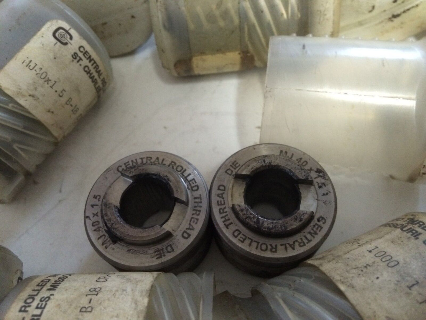 Lot 17 Central Mj40x1.5 B-18 Cr-1 Roller Thread Dies,Mj40x1.5 Iso B-18,Bp