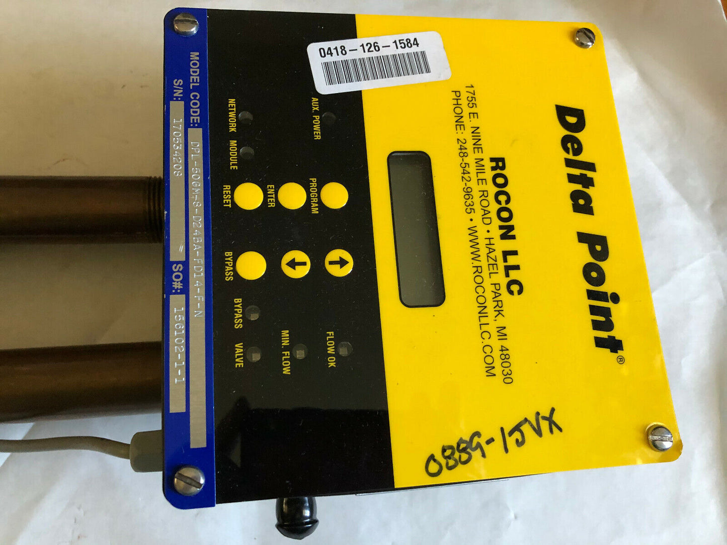New 1-1/2" Npt Delta Point Dpl-50Gm-8-D24ba-Fd14-F-N Universal Flow Meter,Ck