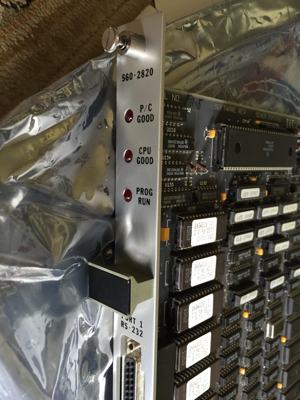 New Siemens 560-2820,Texas 2597753-000,Schem 2597751 Cpu,Rs-232,Rs-422,Tm