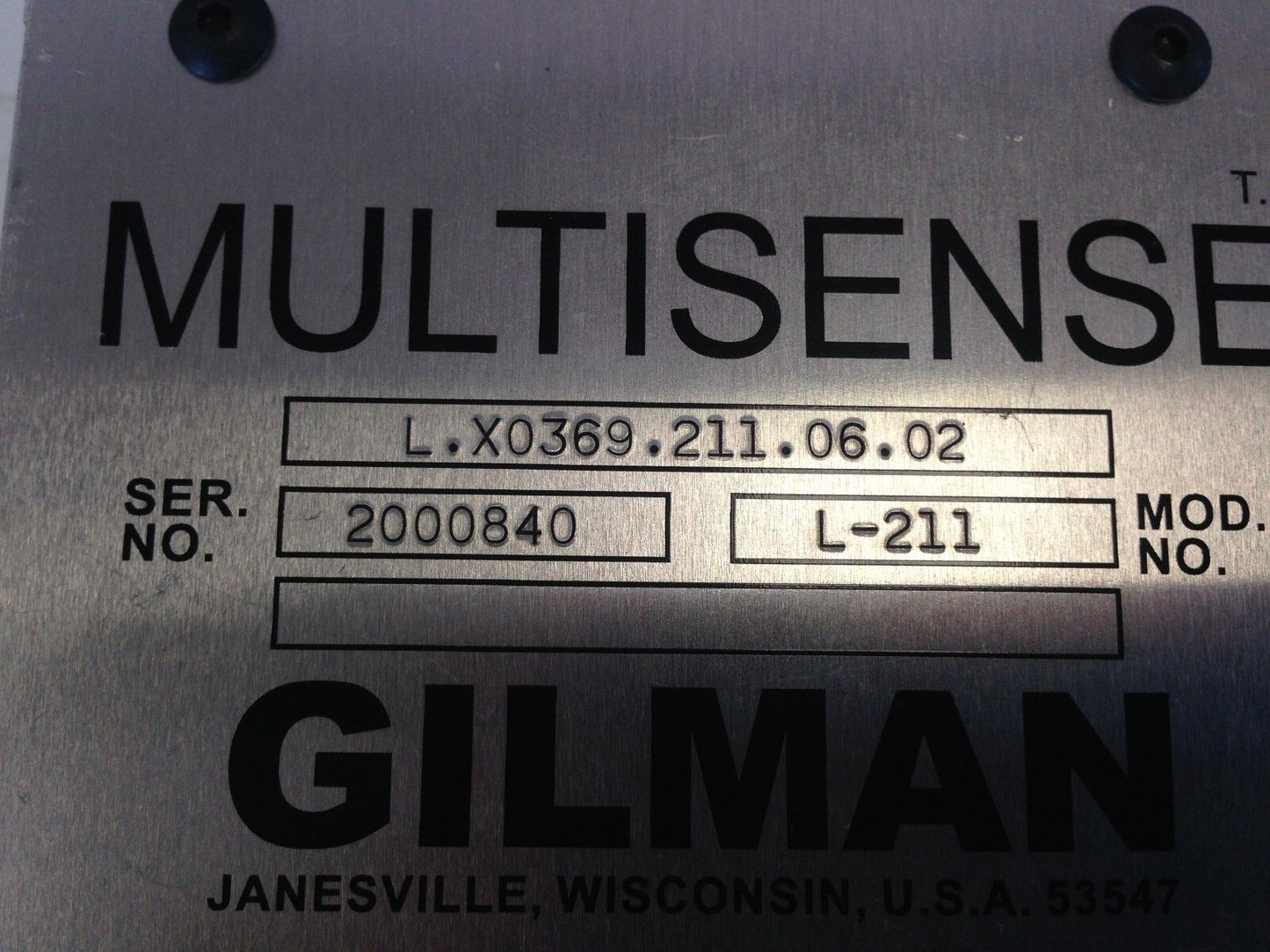 New Gilman L-X0369-211-06-02 Multisense Rh Sensor,Limit Switch,L-211,251 0369,Fc