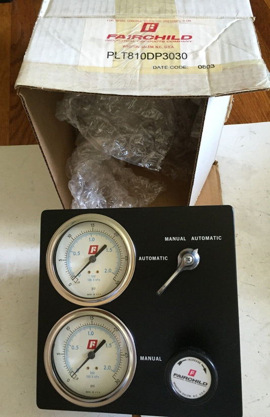 New Fairchild Plt8,Plt810dp3030 Pressure Regulator Indicating Station,Aw