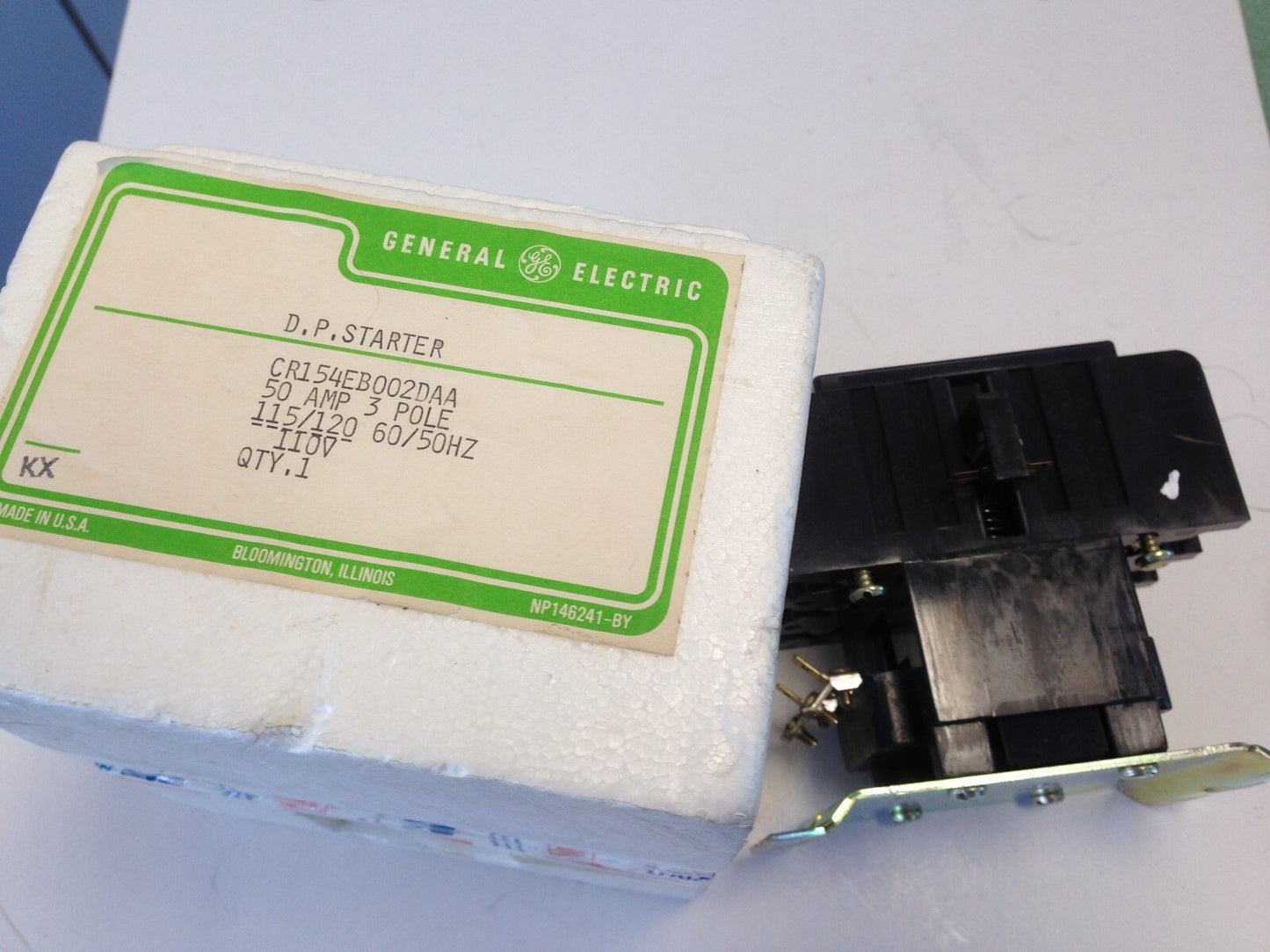 New Ge General Electric Dp Starter Contactor Cr154eb002daa,50 Amp, 3 Pole,Dc