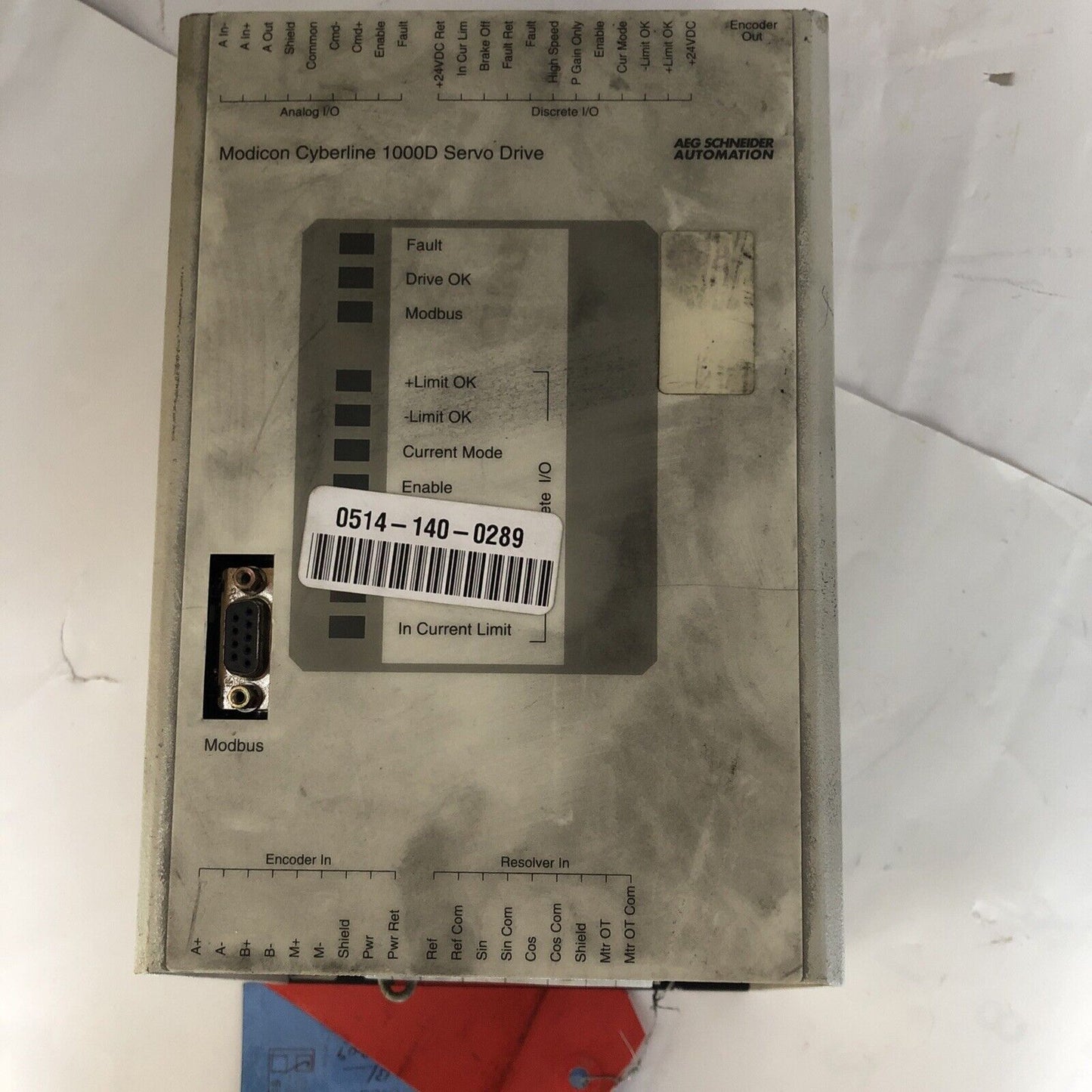 Aeg Modicon Dr-D010-001 Cyberline 1000D Servo Drive As-012B-201,(Repaired),Fl,Fk