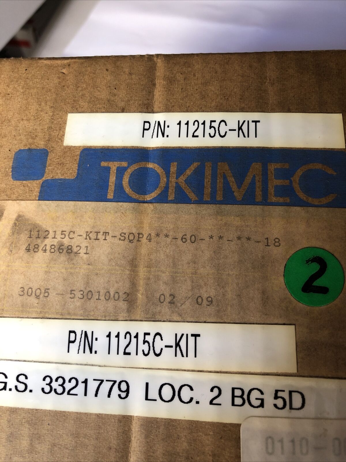 New Tokimec 45 Vc Hydraulic Pump Assembly Seal 11215C-Kit, G.S. 3321779,Fl