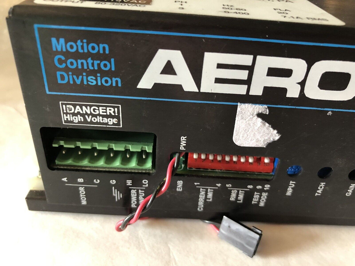 Aerotech Ba20-160 Servo Amplifier,3-Ph,0-400Hz, 7.1A Rms Industrial Ba20,Em