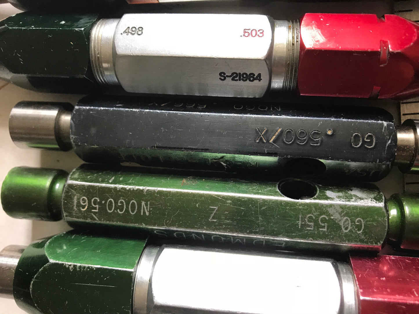 Lot Plug Gage Go Nogo Van Keuren .560,566,4994,5006,580,581,5000,498,5250,551,Es