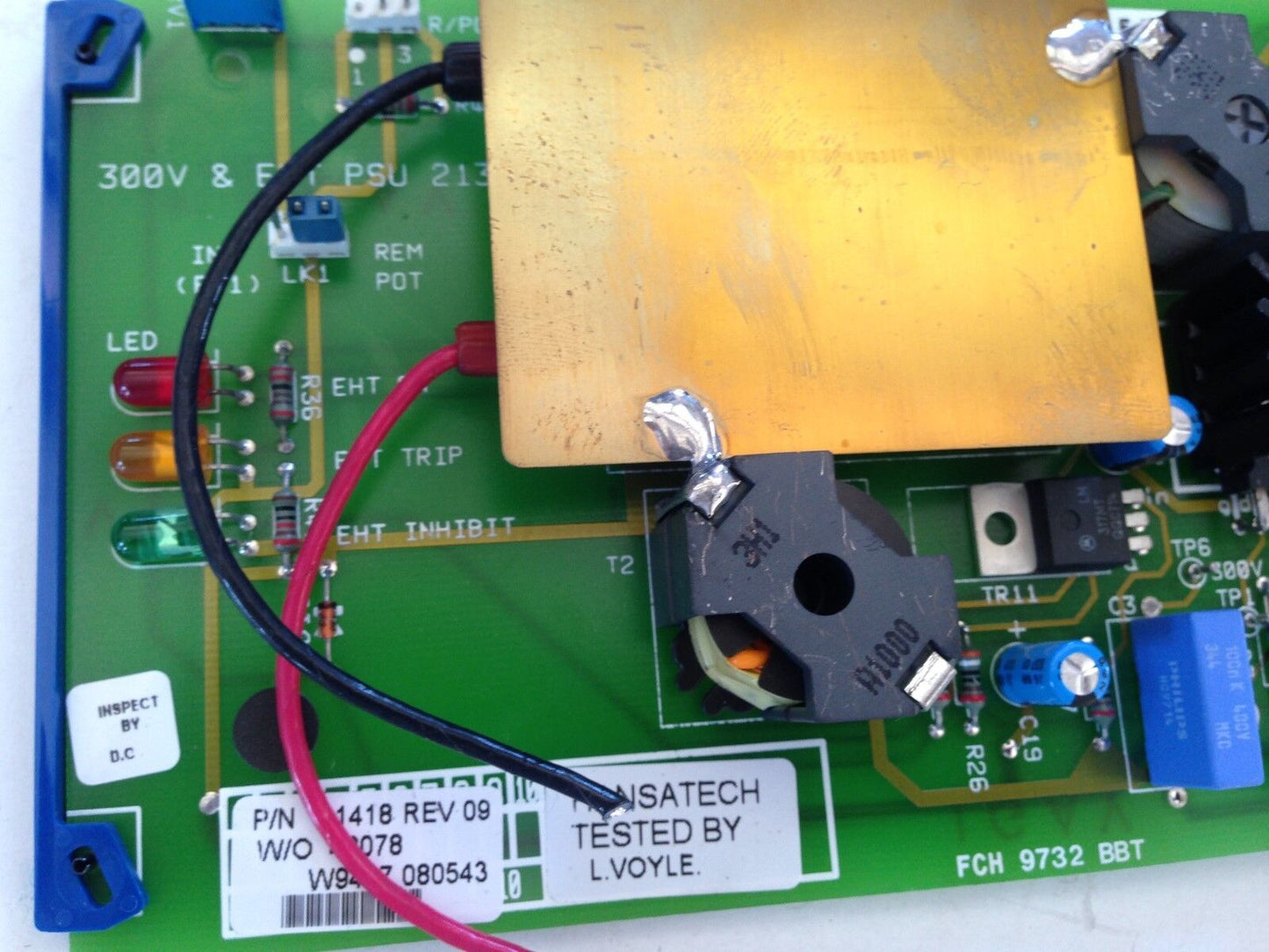 Hansatech 21418 Circuit Board 21418 W/O 48078 Fch 9732 Bbt 21302B  Issue 10,Fi