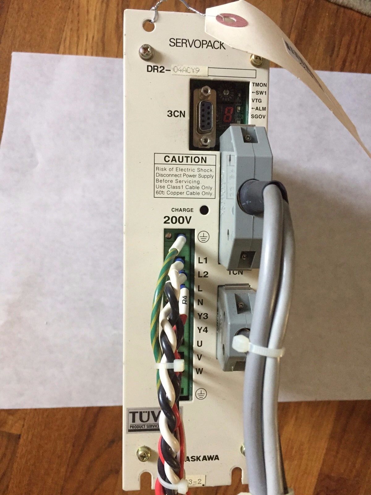 Yaskawa Dr2-04Acy9,Dr2-04Acyp Servo Drive,Dr2, .54 Hp,1 Or 3-Phase, 200-230 V,Se