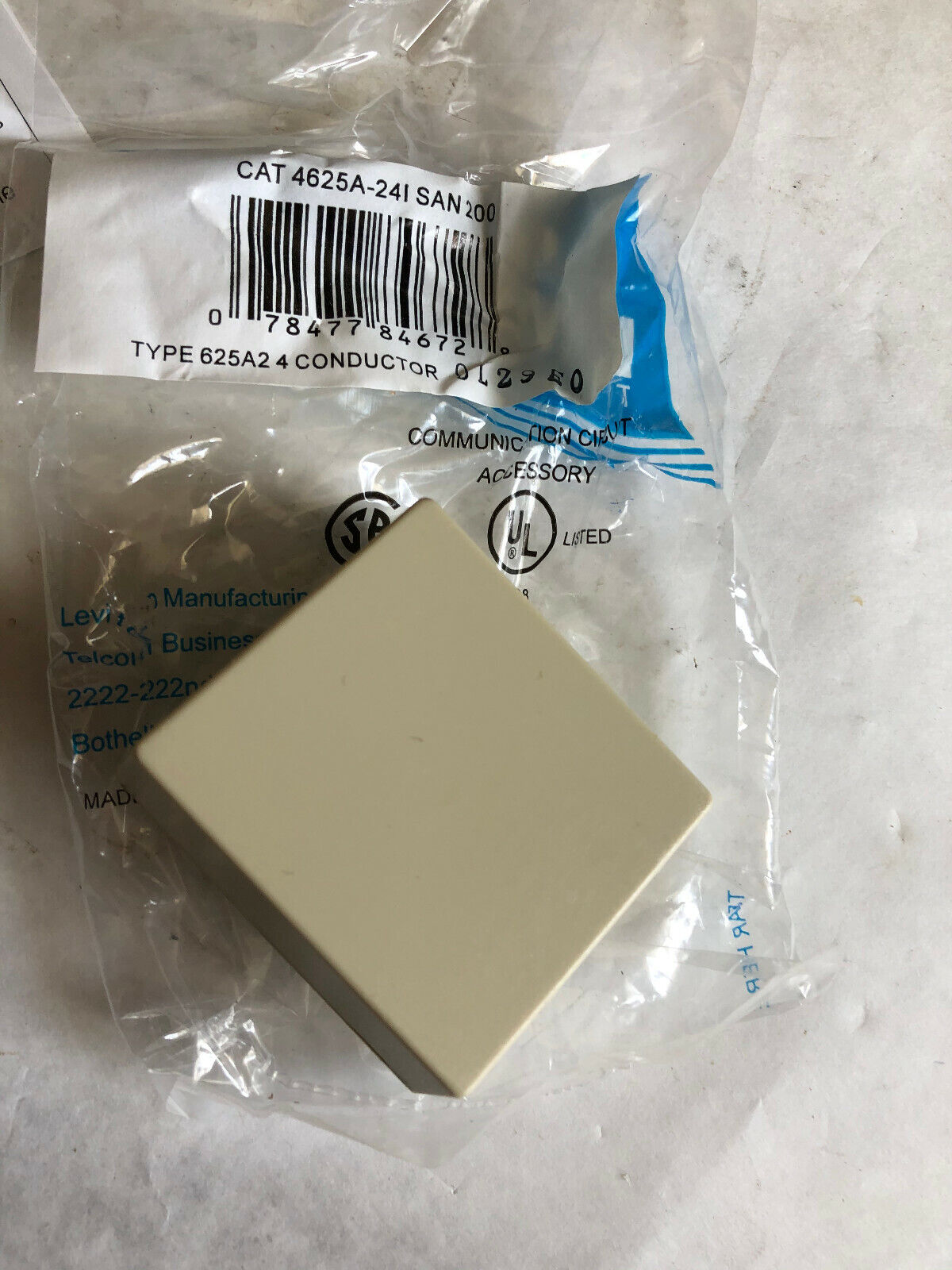 New Lot 25  Leviton 4625A-24I Conductor Modular Jack Biege 4625A-241,Hj