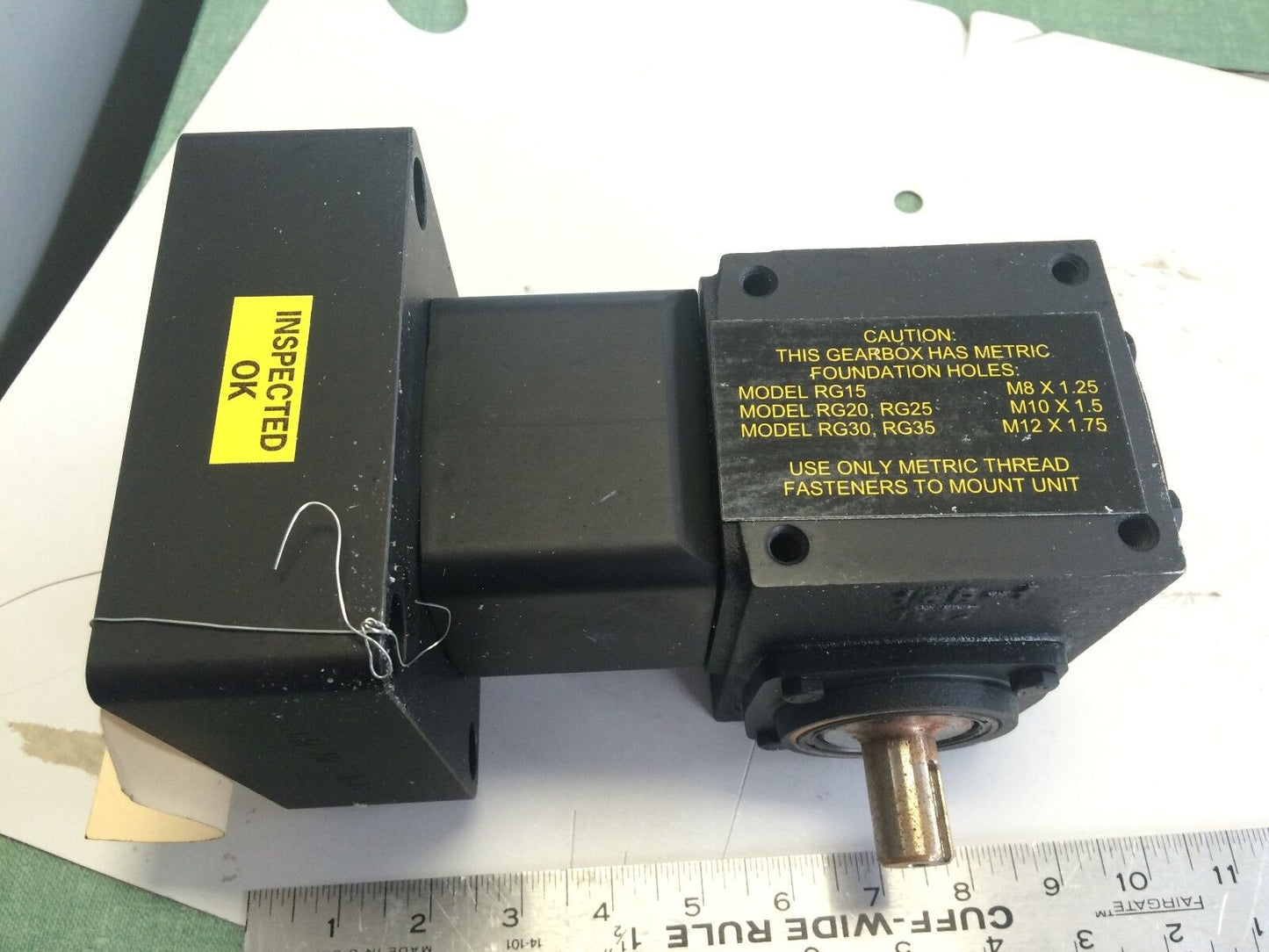 New Conedrive Rg15110.Lspe03fkpph Gear Reducer,Ratio: 10:1,Agma 7S,Gearing,Aj
