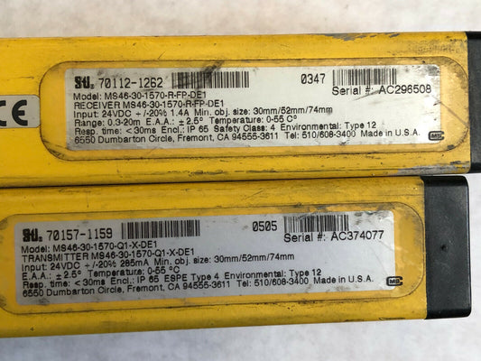 Sti 4600 Light Curtian Ms46-30-1570-Q1-X-De1,Ms46-30-1570-R-Fp-De1,70157-1159,St