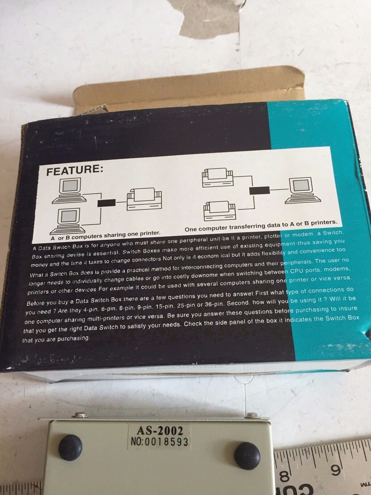 New Lot 4 Startech Hdd15-2,Data Switch As-2002,2-Way Vga Data Switch Cpu,Ss