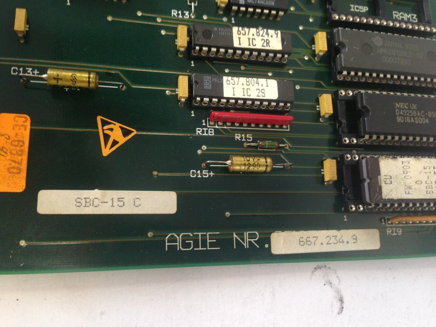 Agie 667.234.9, Sbc-15 C   Pcb Card Circuit,Bl