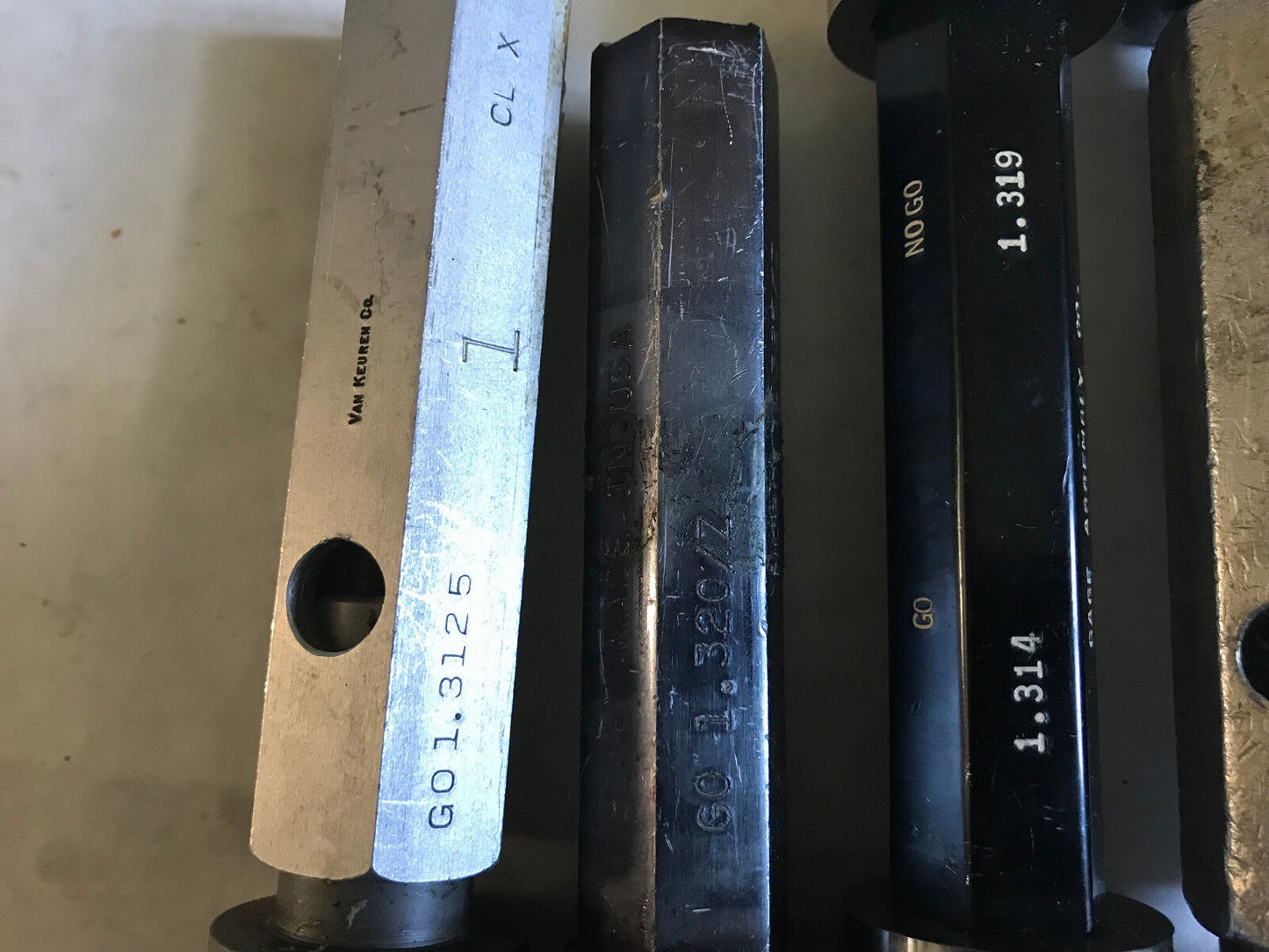 Lot Plug Gage Go Nogo Van Keuren .1.314,1.319,1.320,1.325,1.320,1.3125,Es