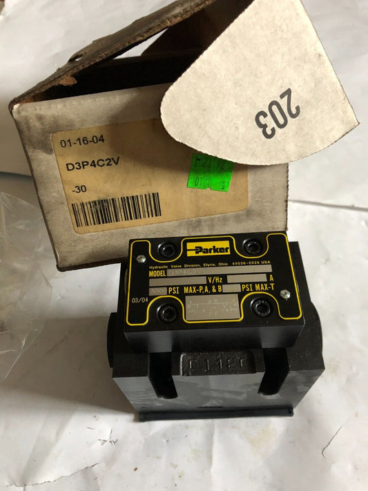 Parker Hannifin D3p4c2v,D3p4c2v-30 Oil Operated Directional Control Valve,By
