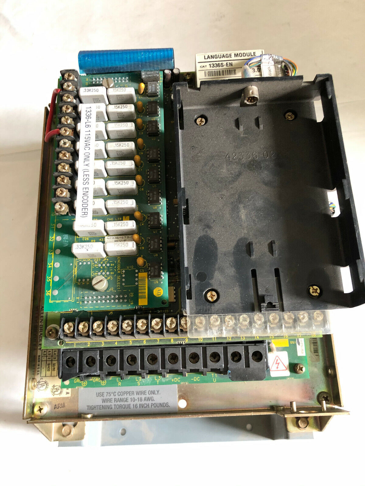 Allen Bradley 1336S-Aqf-10-An-En,1336-L6 1336S-En Ac Drive 1Hp,230V,Open E,Ew