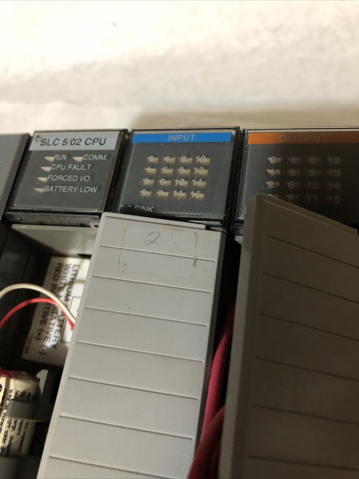 Allen Bradley 1747-L524 Slc 5/02 Cpu,1746-A4,1746-P2,1746-Ib16,1746Ow1,Slc500,Bv