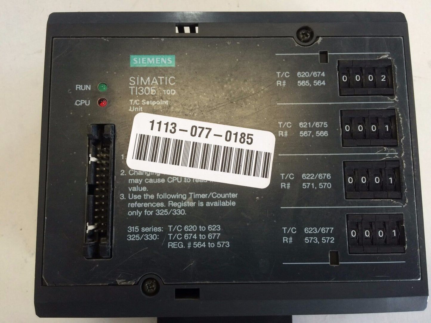 Siemens Simatic Ti305 Simatic T/C Setpoint Unit Siemens T1305,Ti305-10D,Ct