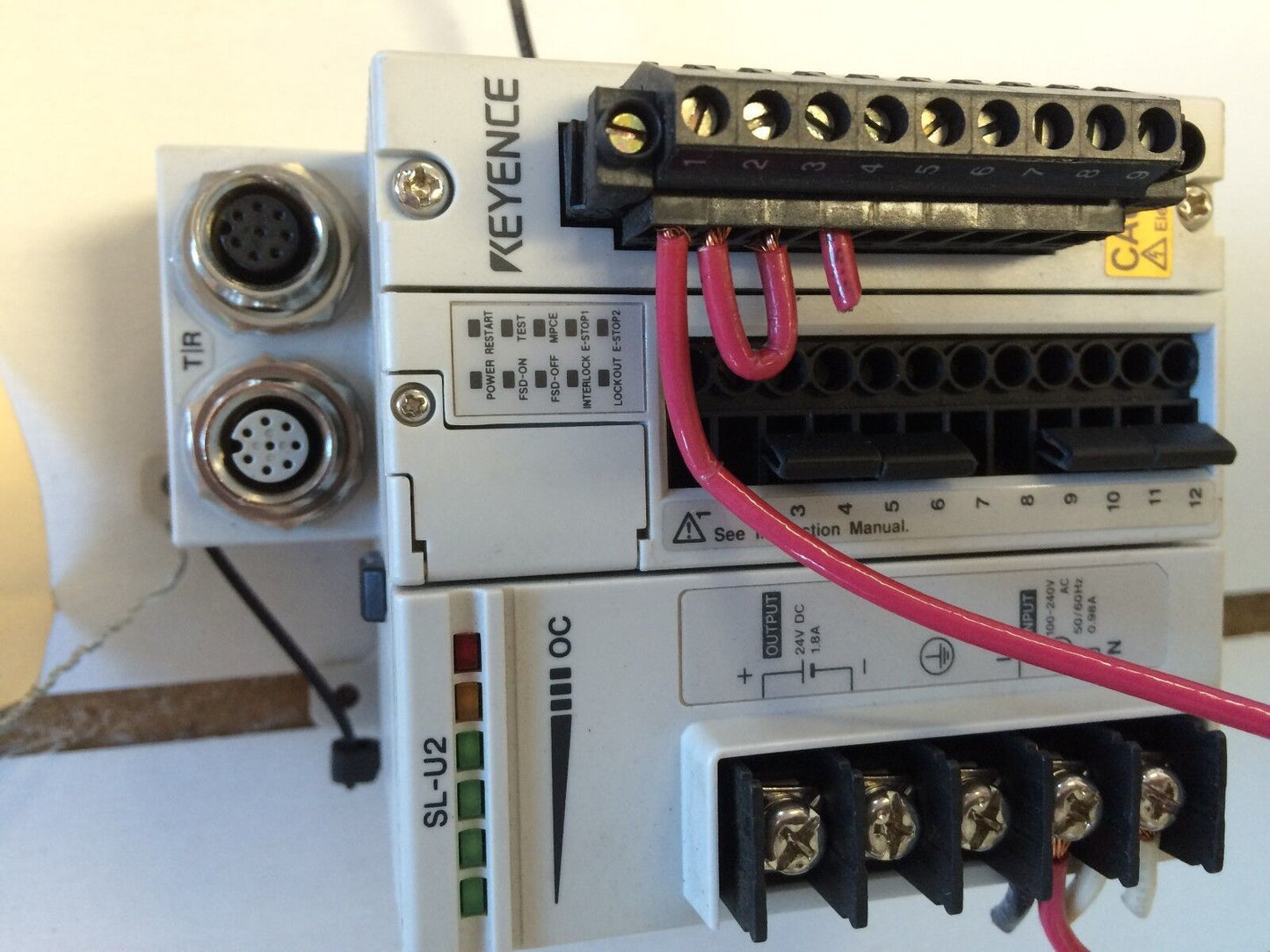 Keyence Safety Power Supply Interface Control Sl-U2,Sl-R11,Op-42365,Sf