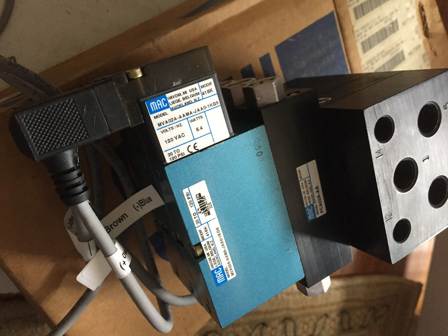 New Mac Mva02a-Aama-Jaa0-1Kg9,Mac Fca02a-Aa,Mac 120Vac  Valve  ,Cz
