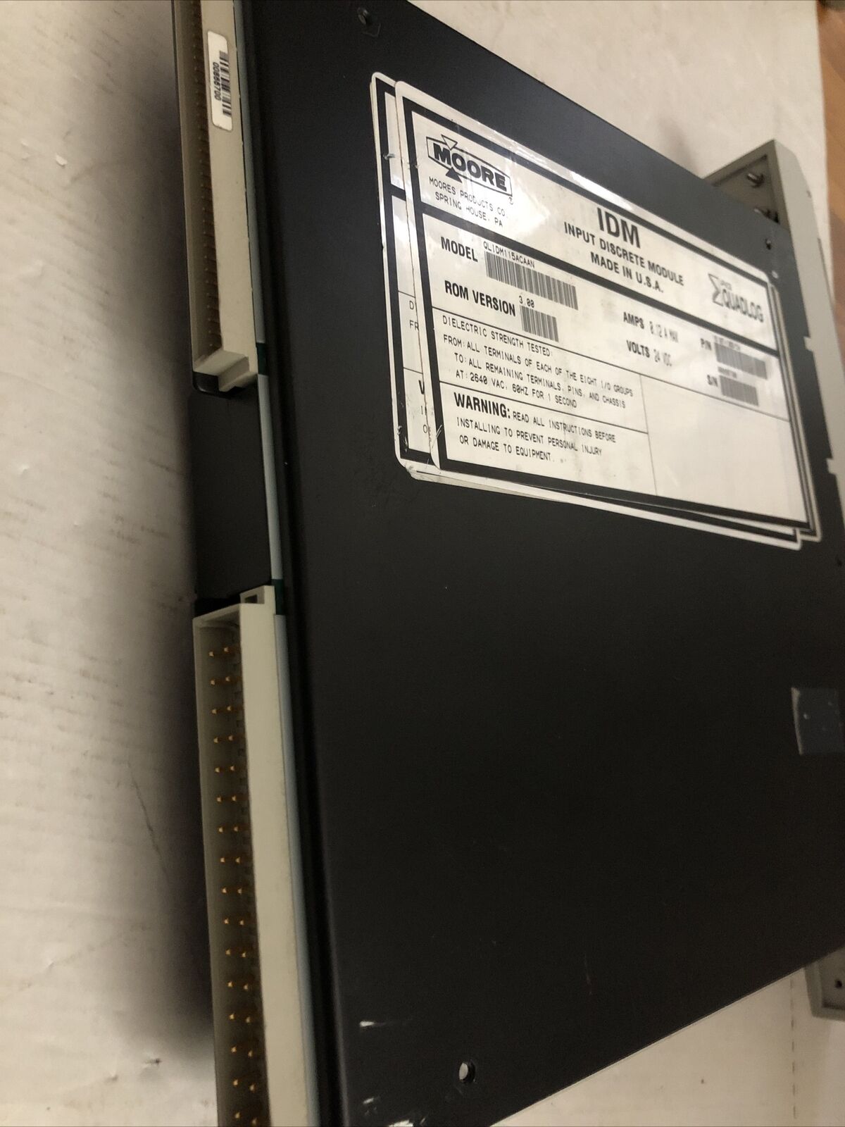 Moore Qlidm115acaan,Idm 115 Vac,Critical 24Vdc .12Amp Apacs+ Quadlog,16107,Tg,Cs