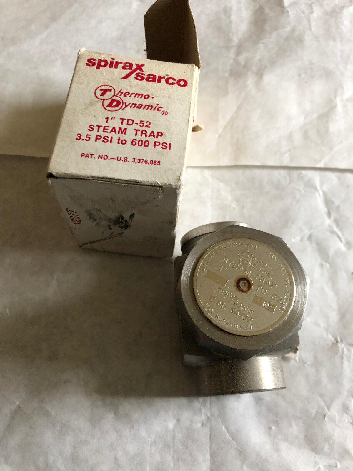 New 1” Td52,1" Spirax Sarco Td52,B.M. 54532 Thermo Dynamic Steam Trap,Td 52,Ed