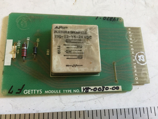 Gettys 48-0030-00,48-0030-101 Elwood Corporation Pc Relay Module , Bw