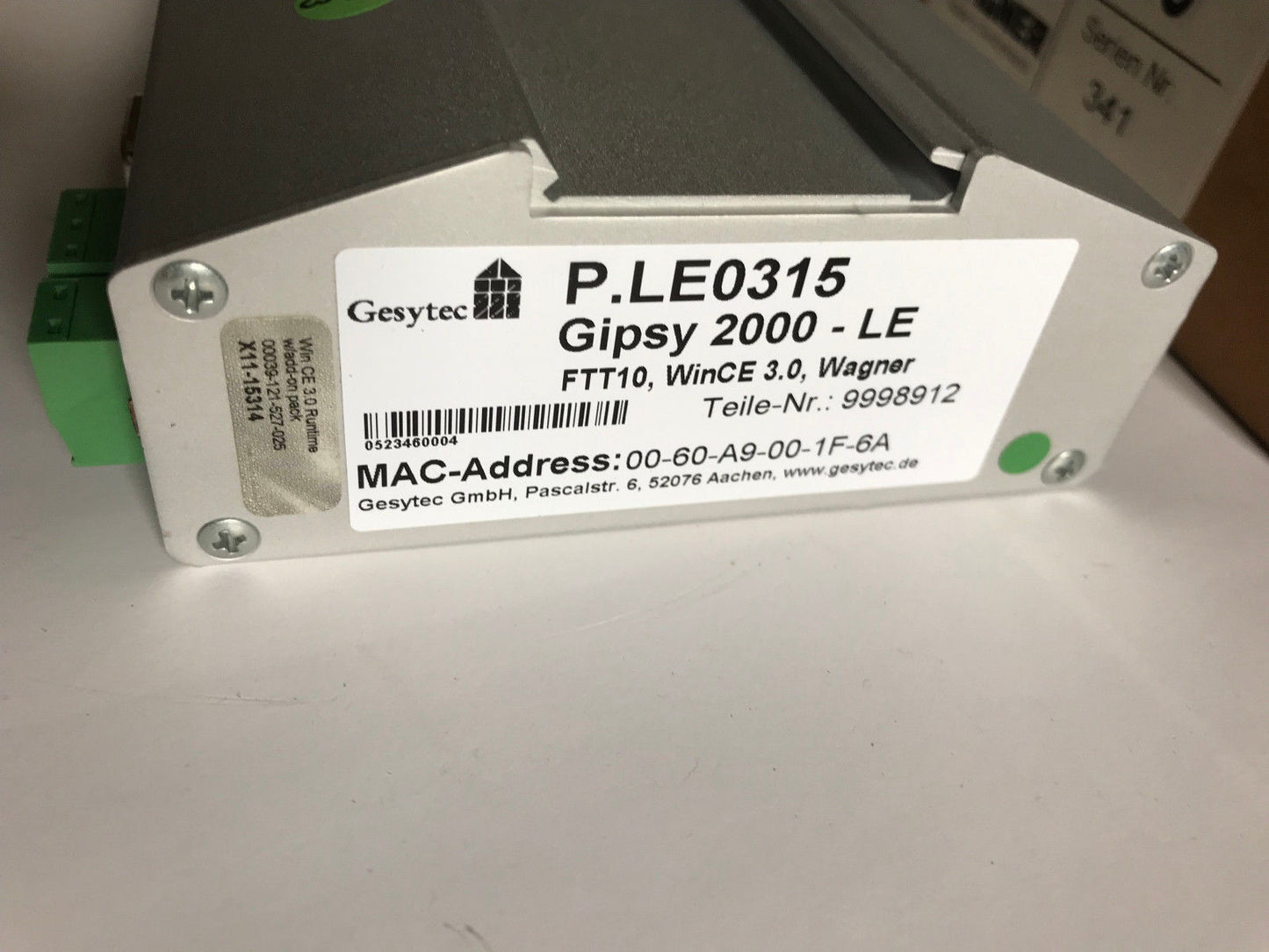 Gesytec Gipsy 2000 Le,0360113 Gipsy 2000-Le Ethernet-Lonworks Module Slg-D1,Es