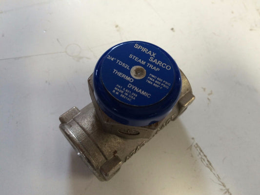 New 3/4" Spirax Sarco Td52l,B.M.39314C Thermo Dynamic Steam Trap Cool Blue,En,Tg