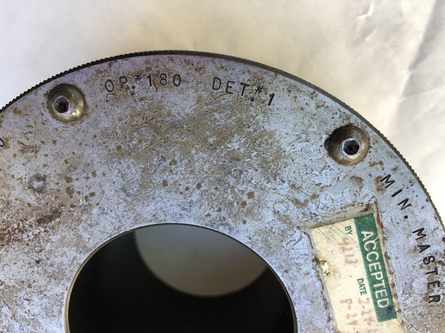 Air Gage Bore Setting Ring Master Tl 24Sa-26101,F3lp-7A220,A-81110-A,Min,Tg
