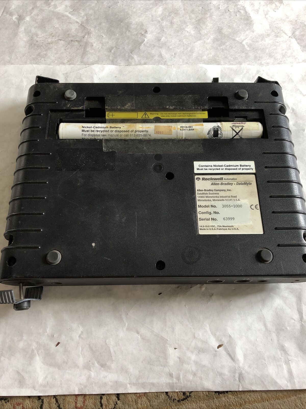 Rockwell 3055-1000 Allen Bradley Keyboard Datamyte (No Battery Cover),Bg