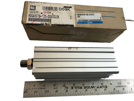 New Smc Rdqa50tn-125-Dck0332k, Pneumatic Cylinder,Sn