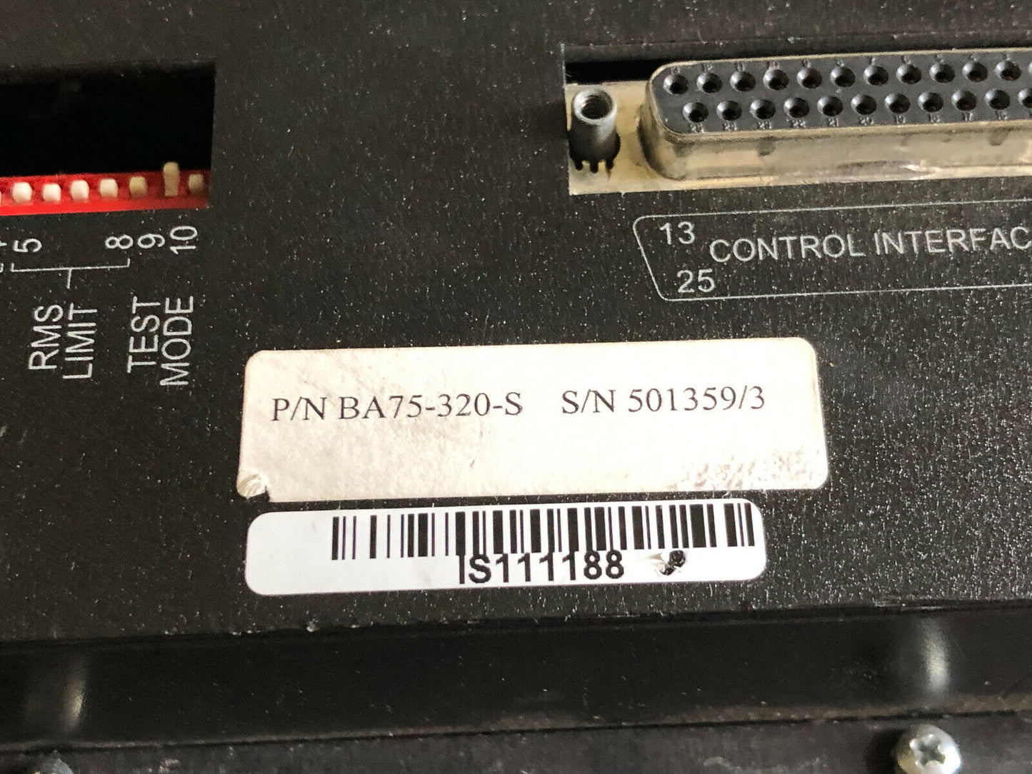 Integrated Industrial Technologies Ba75-320-S Servo Amplifier Ba Series,Ck