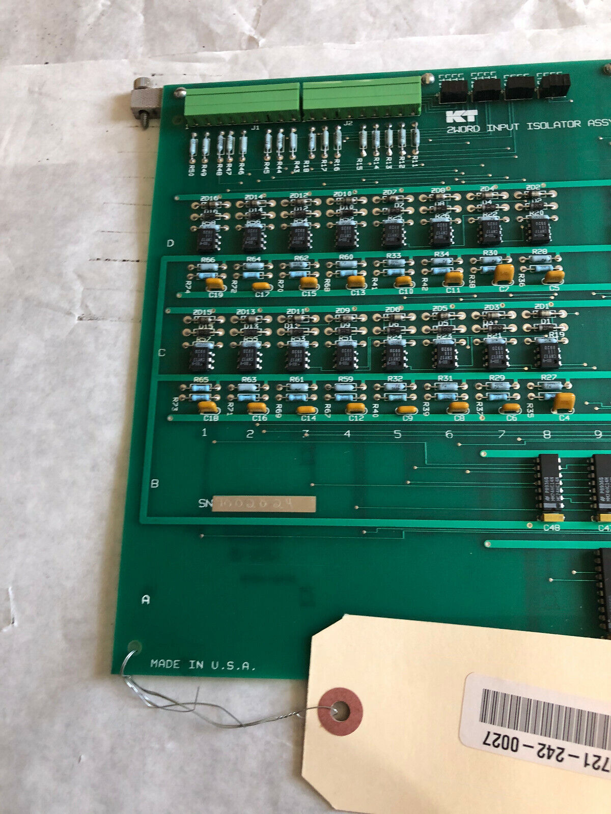 Kt 1-21760 01 Rev2 Gt 2 Word Input Isolator Assembly,Kt 1-2176001,12176001,Bh
