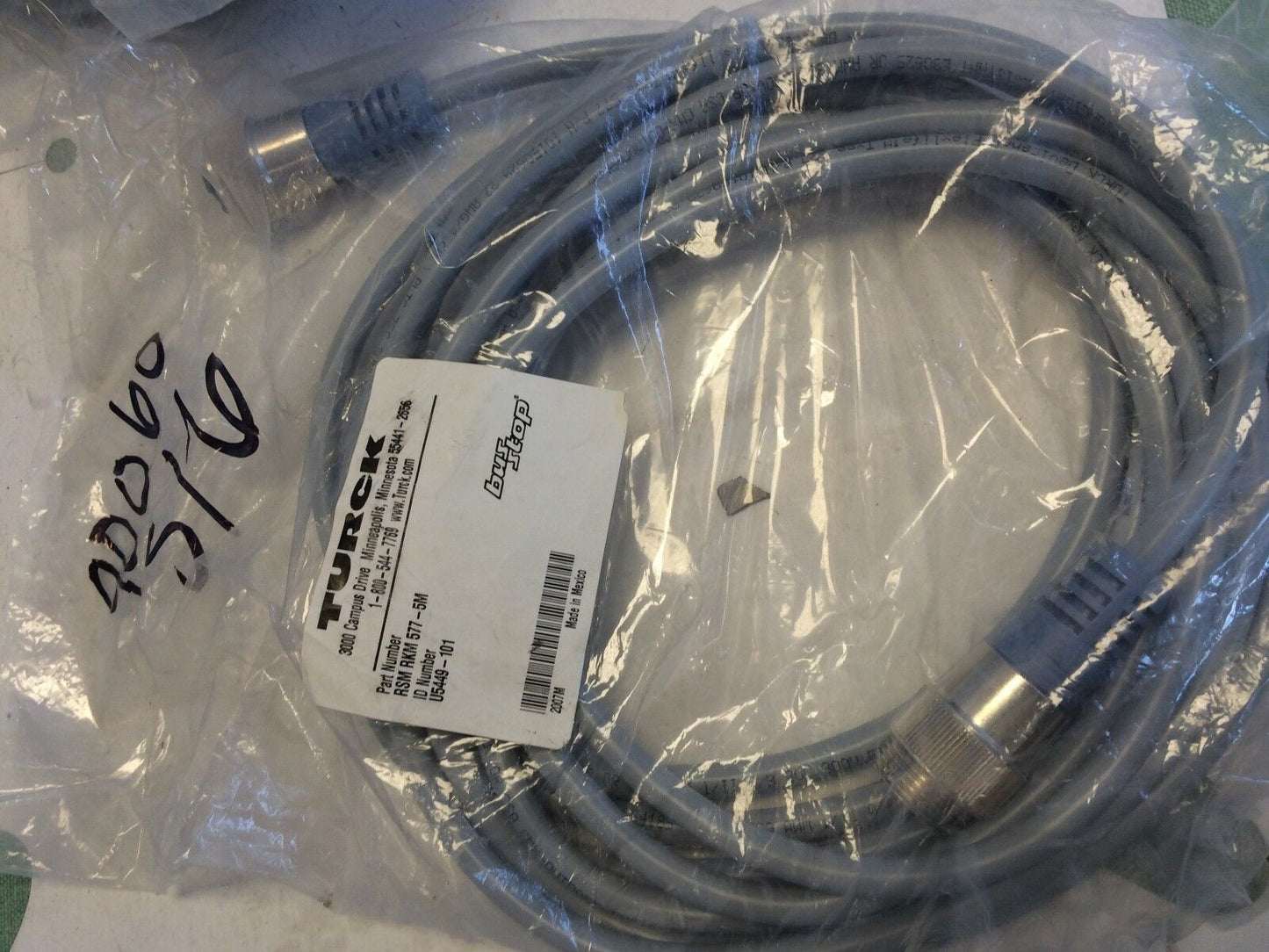 Turck Rsm-Rkm-577-5M,U5449101 Elektronik  Network Minifast U5449-101 Cable,Sm