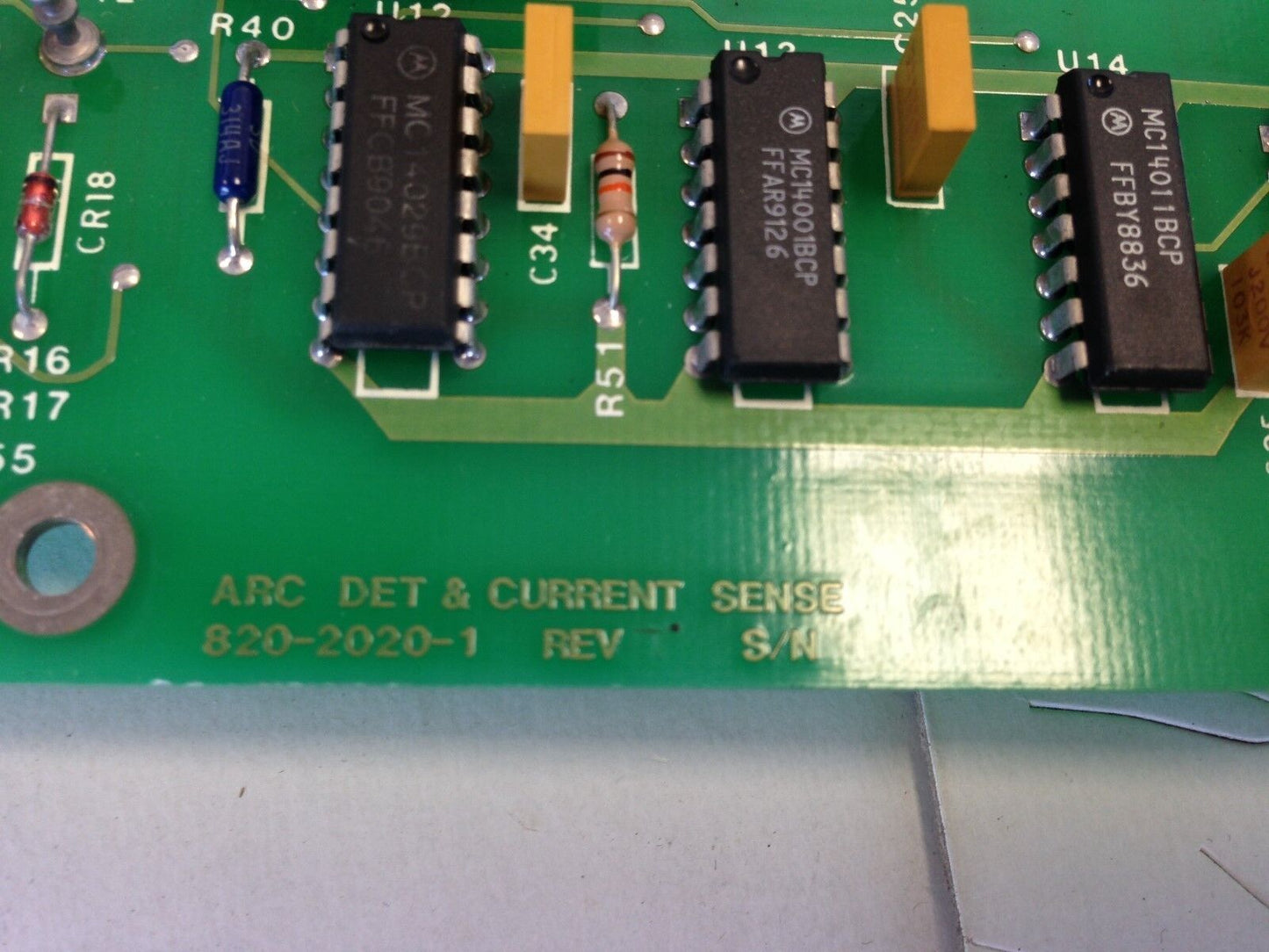 820-2020-1 Arc Det & Current Sense Pc Board,Tk