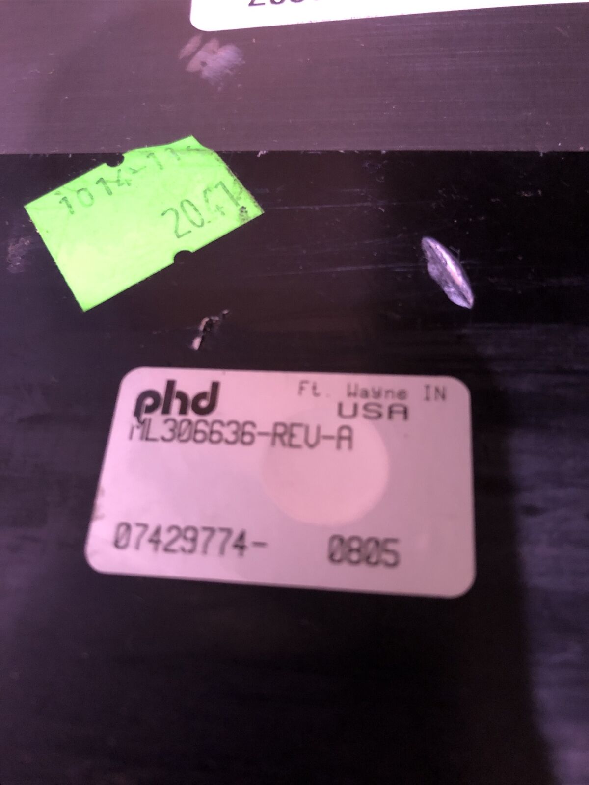 Phd Ml306636-Rev-A Pneumatic Parallel Gripper 07429774 0805,Ml306636 Reu A,By