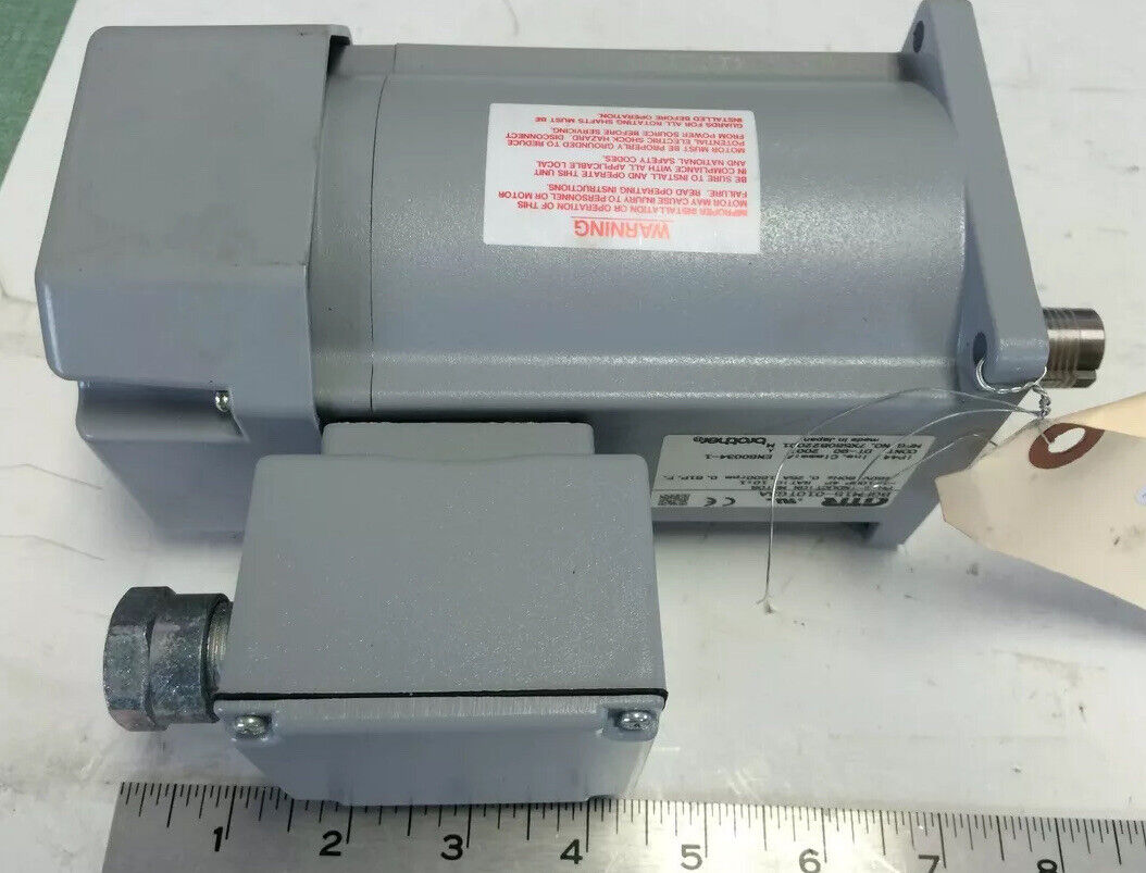 New Gtr Bgfm15-010Tg3a Induction Motor, 3-Phase, 1/10 Hp, Ratio 10:1, 460 V,Bo
