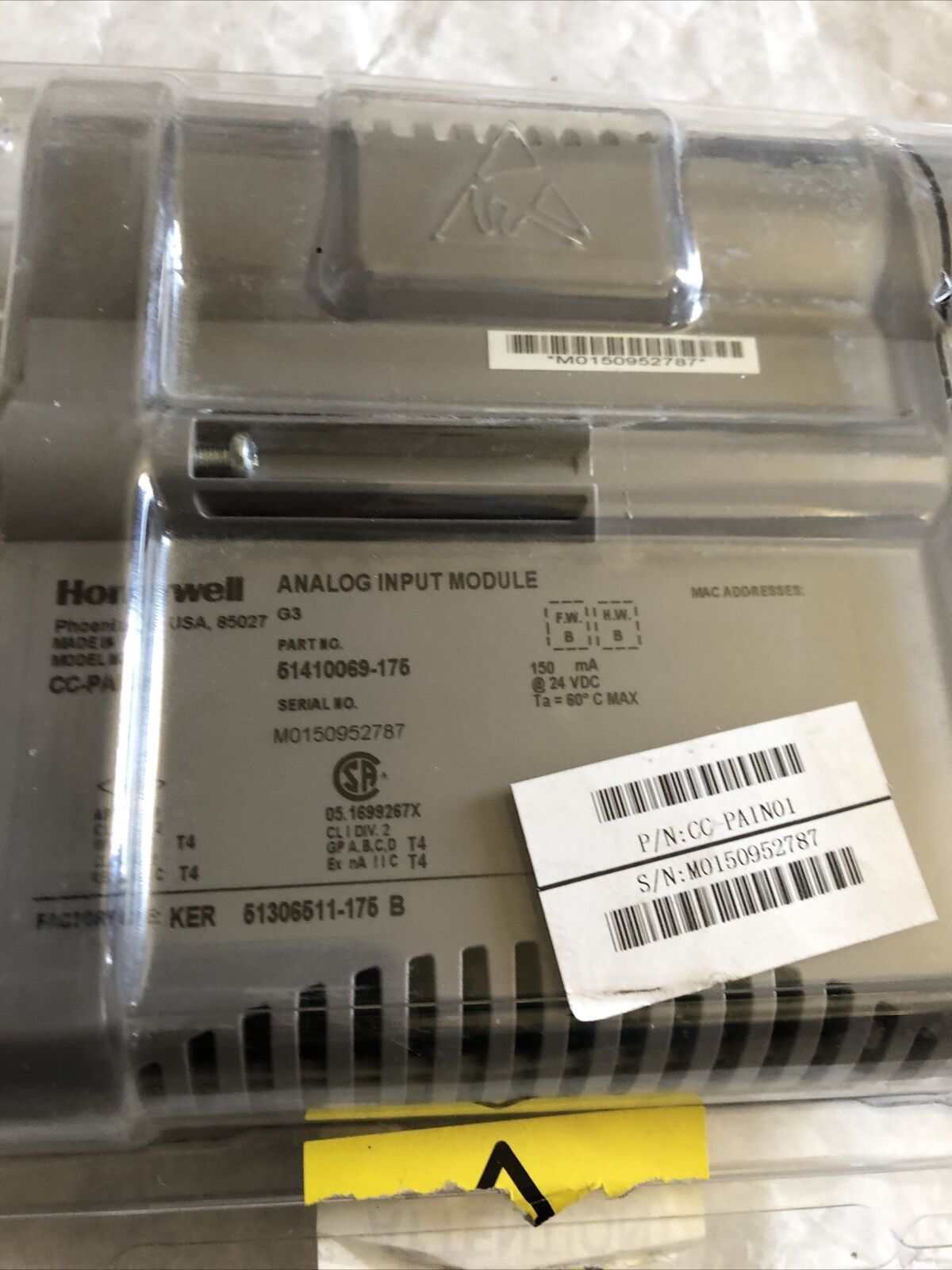 New Honeywell Cc-Pain01 Analog Input Module 51410069-175, Cc-Paino1,De
